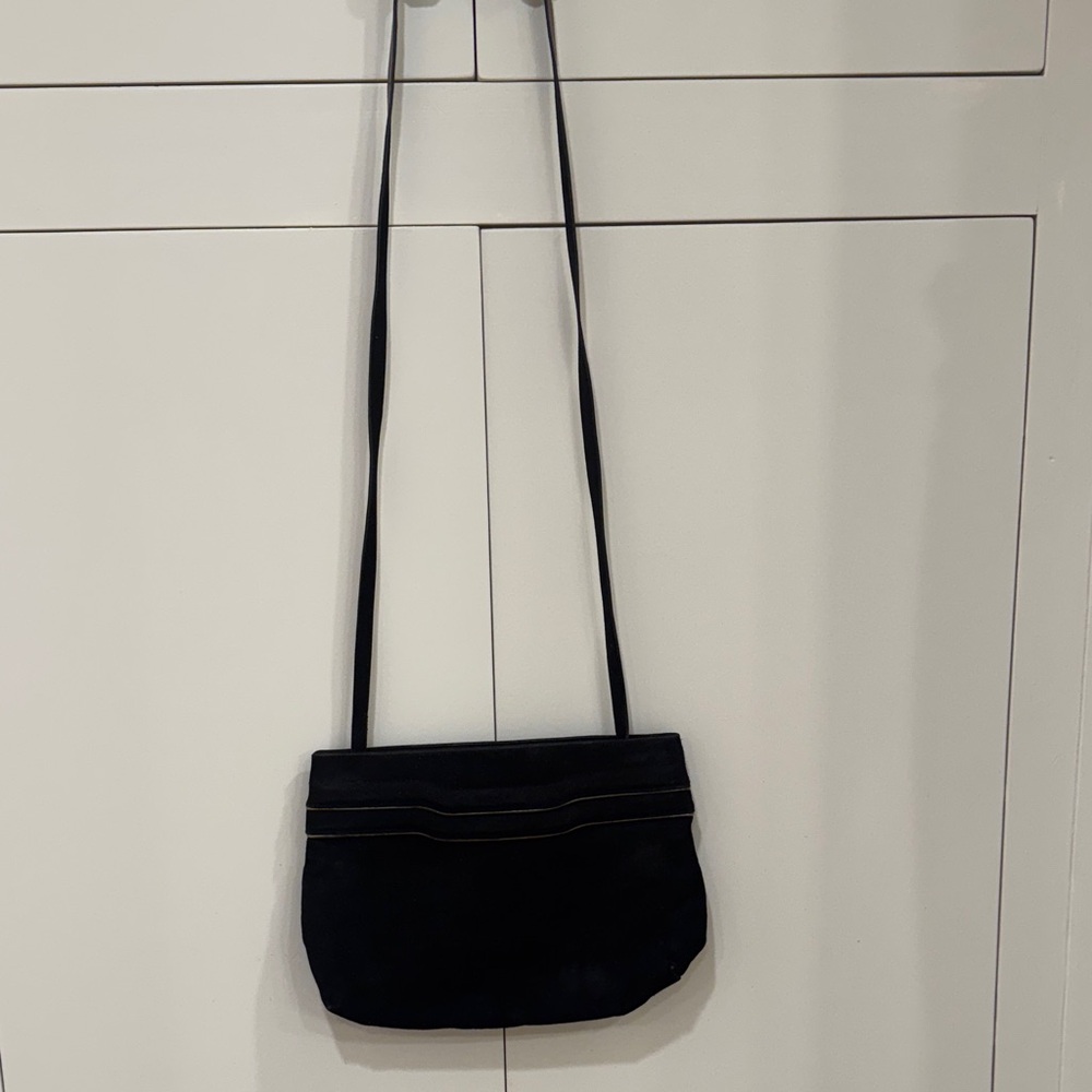 Ferragamo black suede bag